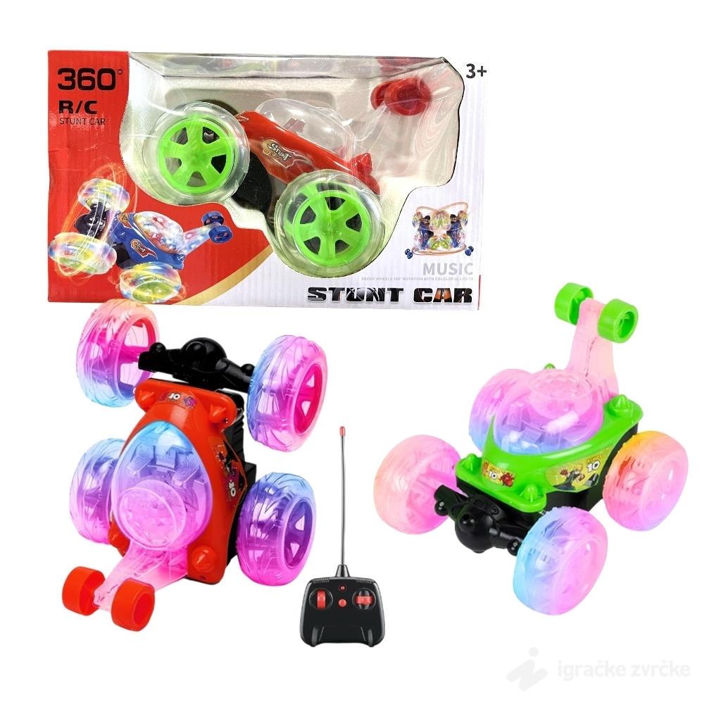 360 Stunt Roll Auto sa svetlećim točkovima