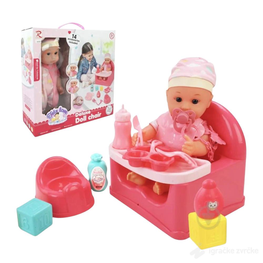 Beba lutka sa stolicom DELUXE