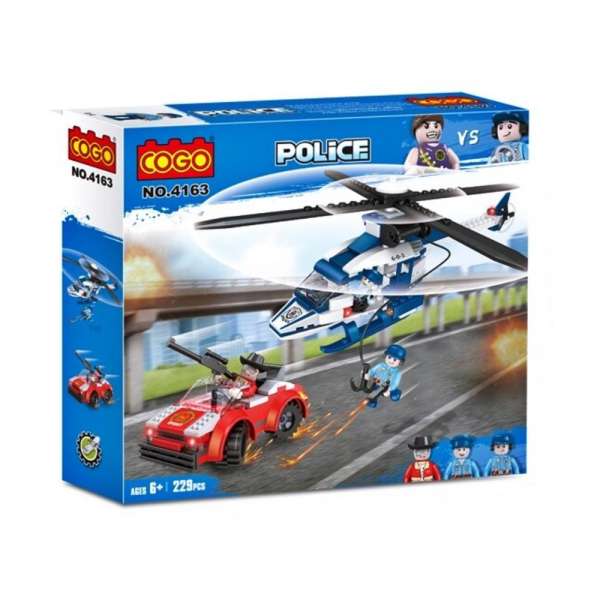 COGO Helikopter kocke policija (229pcs)