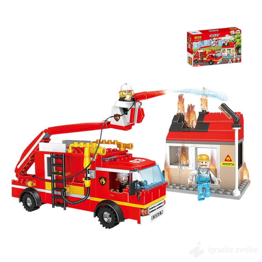 COGO kocke Požar i vatrogasci (328pcs) - 4174