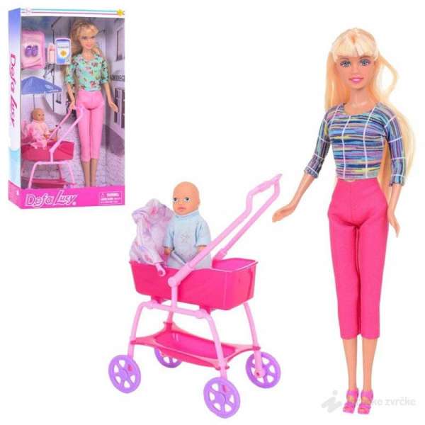 Defa Lucy Barbika sa bebom i kolicima