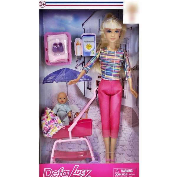 Defa Lucy Barbika sa bebom i kolicima