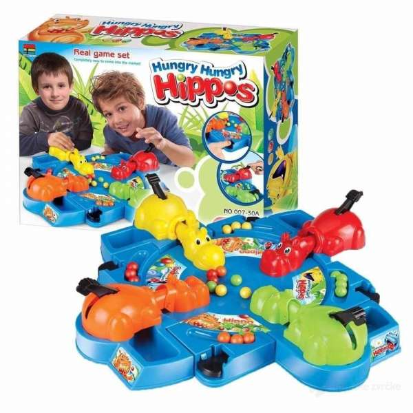 Gladni Hippo Nilski konj - Uzbudljiva porodična igra za brze reflekse