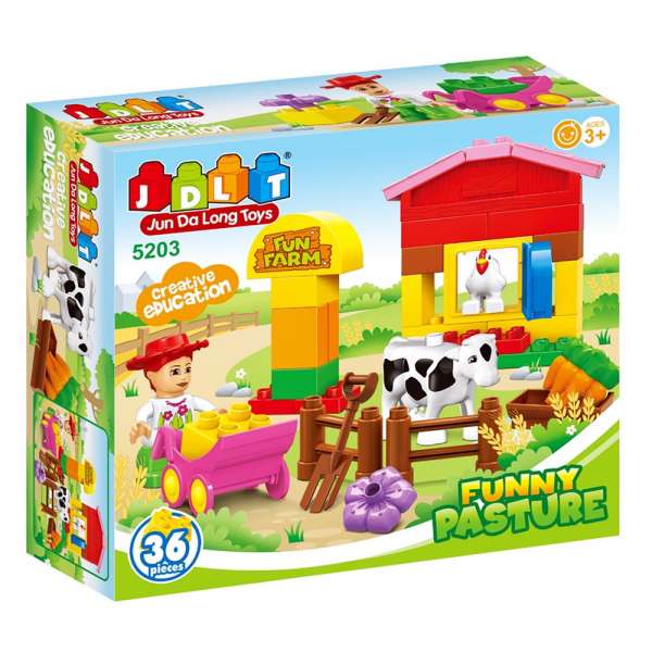 Kocke Farma JDLT (36pcs) - Kocke kao LEGO Duplo!