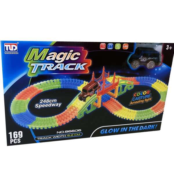 Magicna staza Magic Tracks - 169 delova + LED autić!