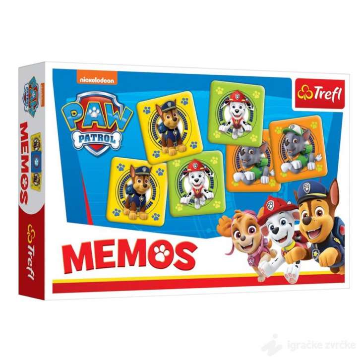 MEMO PAW PATROL igra memorije
