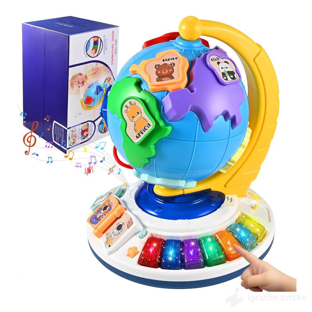 Muzički globus za bebe WORLD