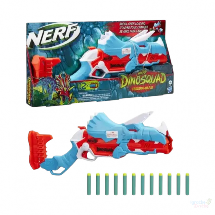 NERF Puška DINOSQUAD TRICERA BLAST