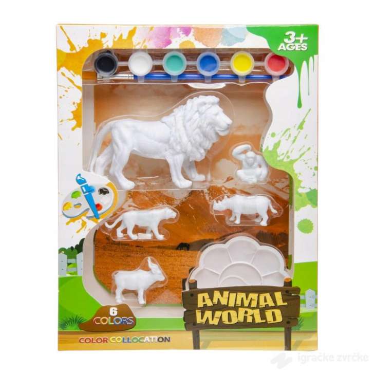 Oboj Životinje set sa figuricama