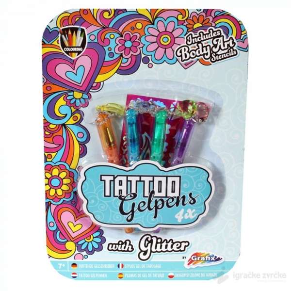 Olovke za tetoviranje TATTOO GLITTER SET