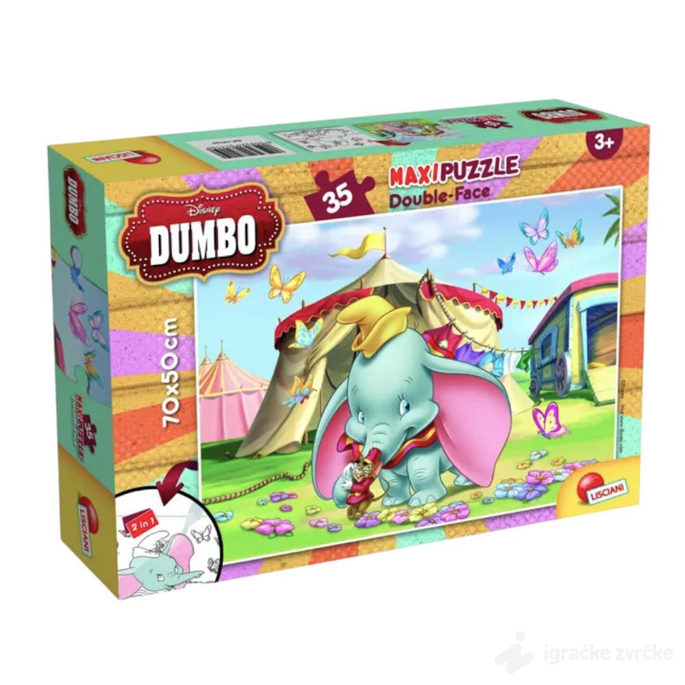 Slagalica Dambo 2u1 MAXI (35pcs) Lisciani
