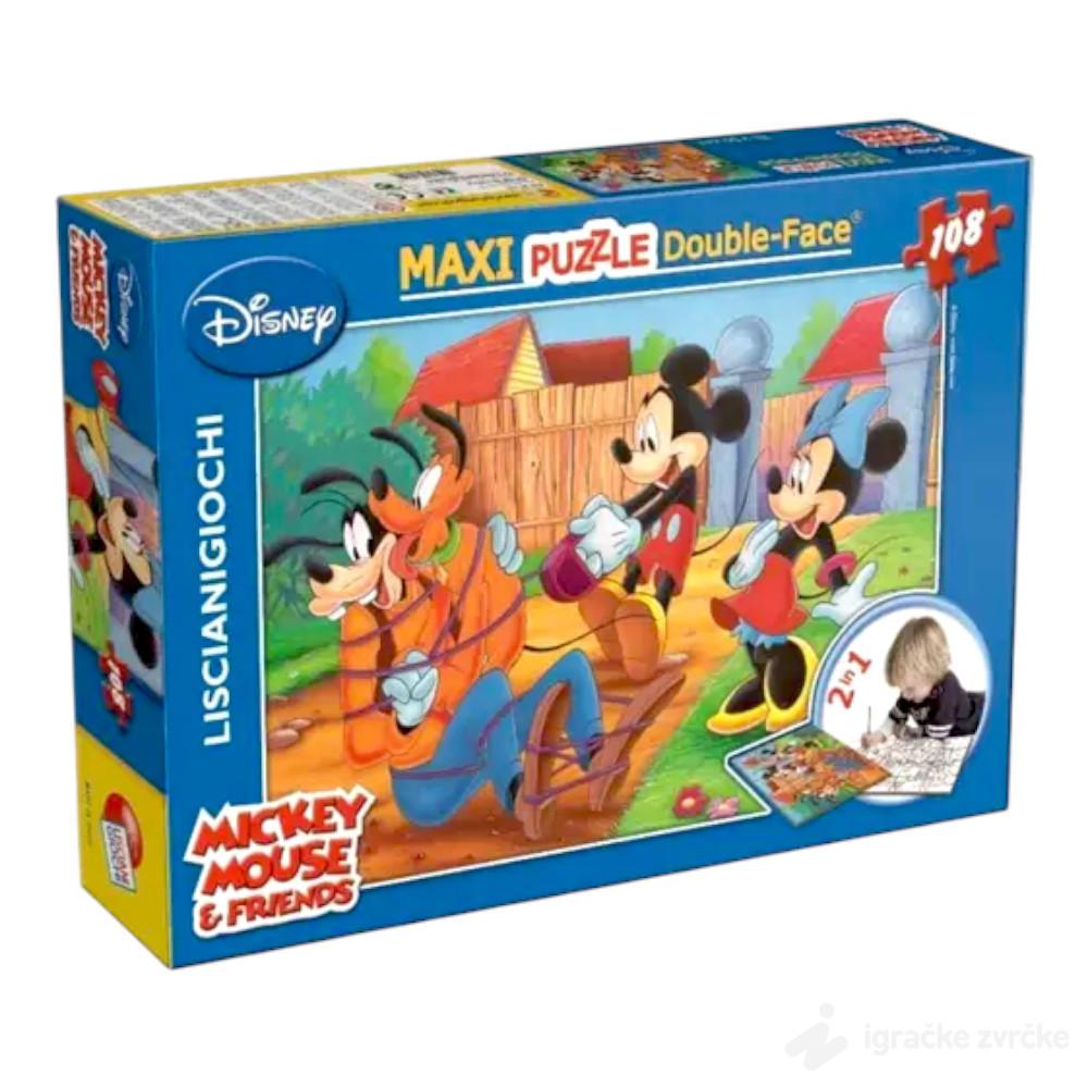 Slagalica Miki Maus 2u1 MAXI (108pcs) Lisciani