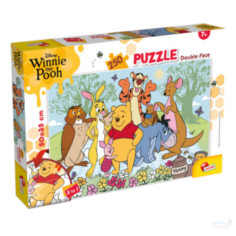 Slagalica Winnie the Pooh 2u1 dvostrana (250 delova)