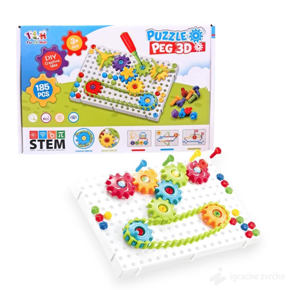 Tabla sa šrafovima ZAVRNI-ODVRNI