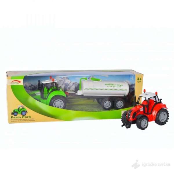 Traktor igračka sa cisternom