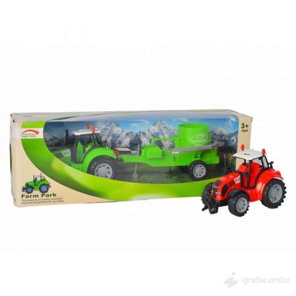 Traktor igračka sa sejalicom