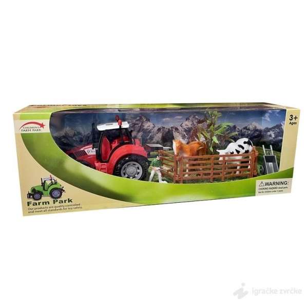 Traktor sa životinjama i farmom