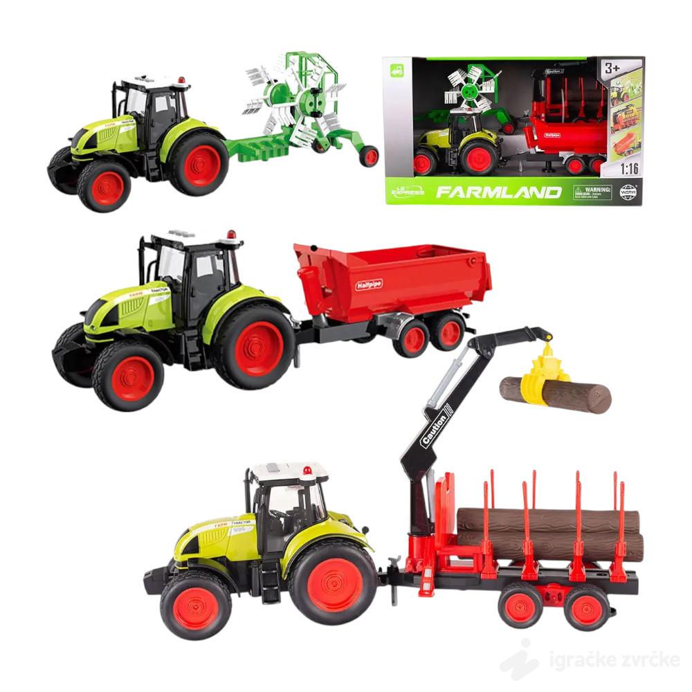 Traktor set sa 3 prikolice FARMLAND