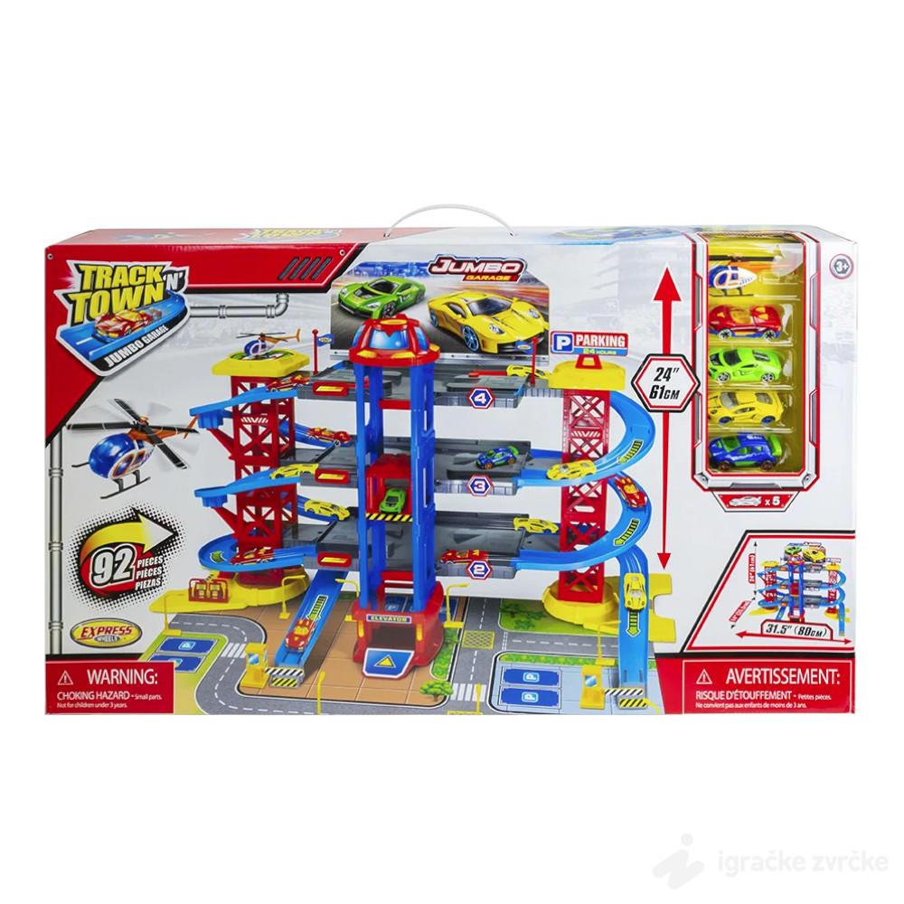 Velika Garaža za autiće na 3 nivoa (80x61cm)