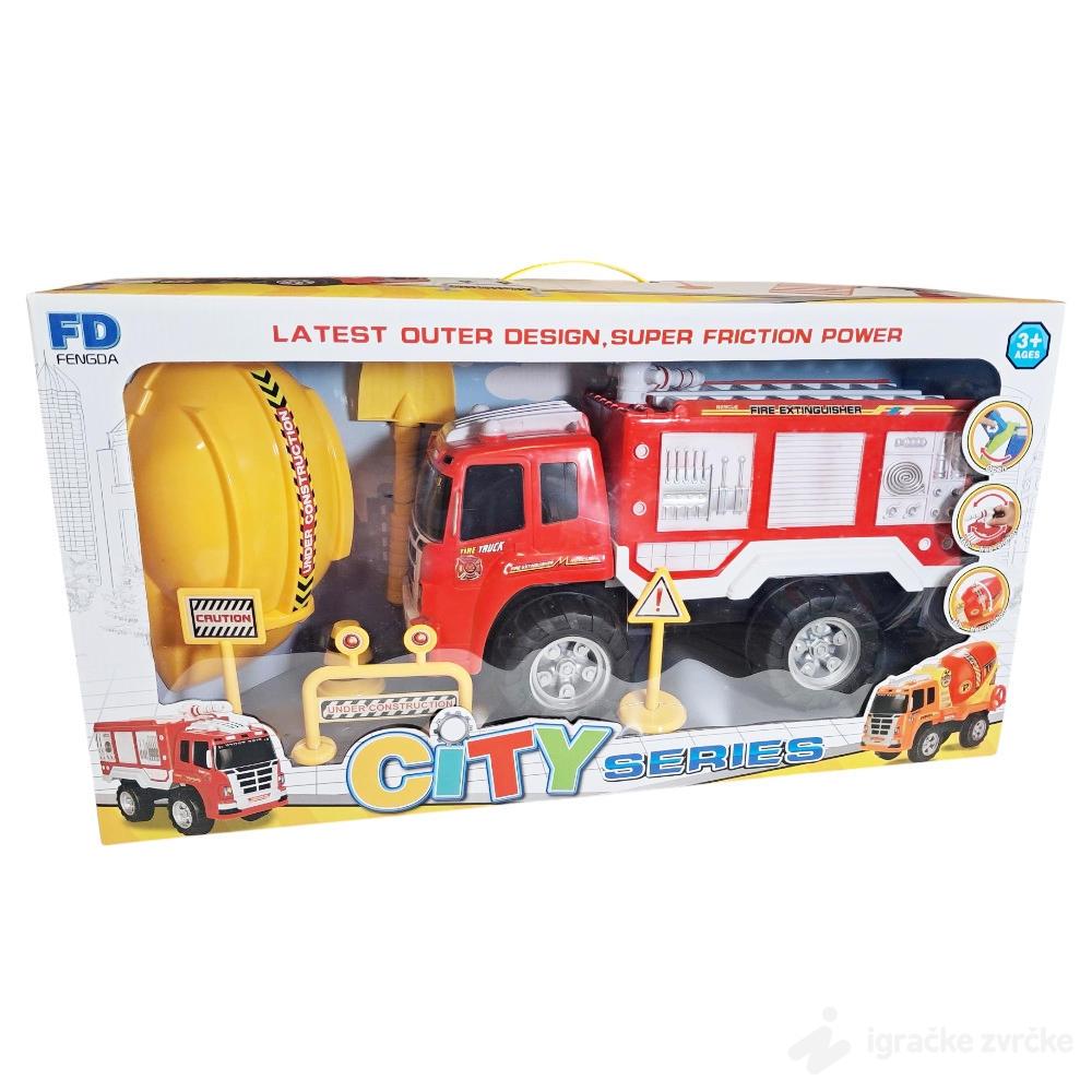 Veliki Djubretarac kamion sa kacigom