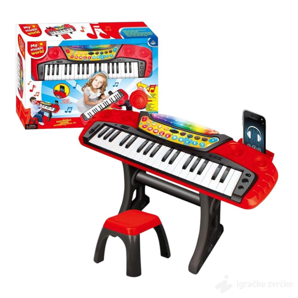 Veliki Sintisajzer za decu sa stolicom