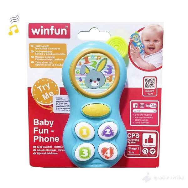 Win Fun Muzički telefon za bebe