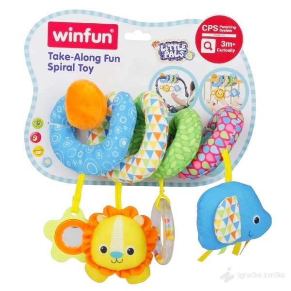 Win Fun Spiralna plišana igračka za krevetac i kolica