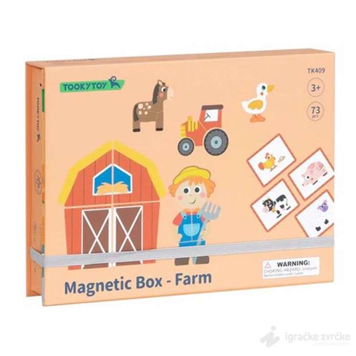 Tooky Toy Magnetna kutija FARMA