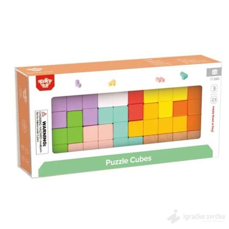 Tooky Toy Drvene Tetris kocke