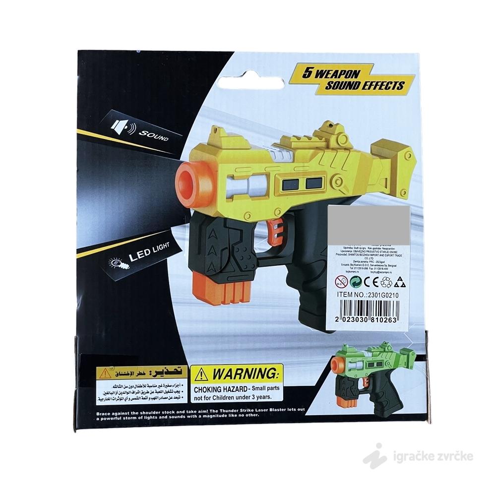 Pištolj sa svetlom i zvukom - Savršen Izbor za Bezbednu Dečiju Igru