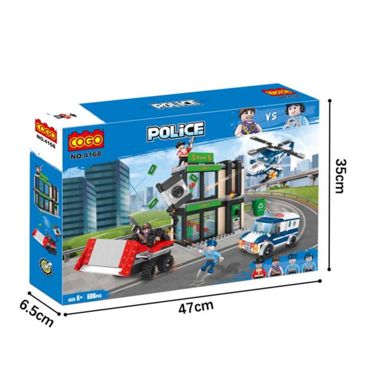 COGO Policija Pljačka banke (4168-606pcs)