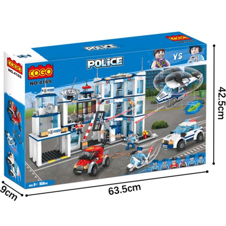 COGO Kocke Policijska Stanica - MEGA pakovanje (950pcs)