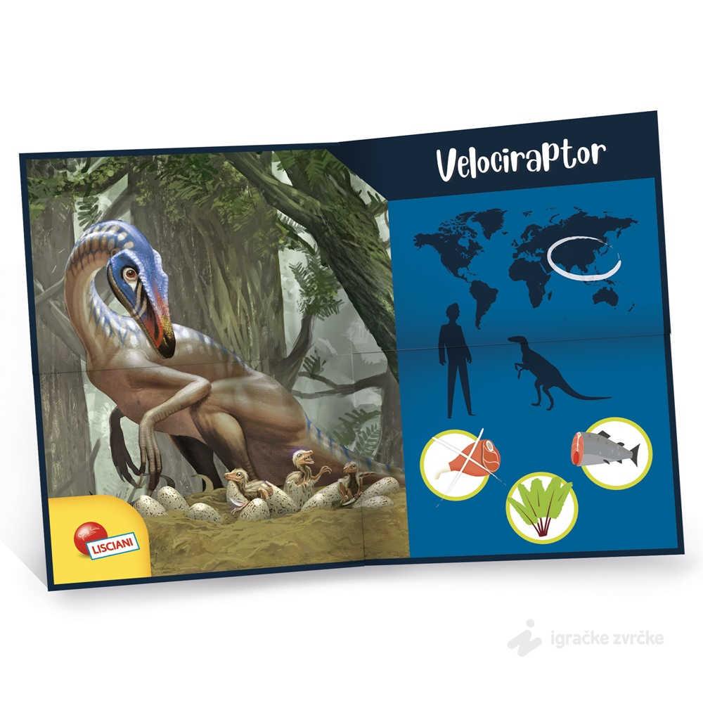 Lisciani Giochi 56422 - Piccolo Genio Super Kit Velociraptor: Scavo Archeologico Con Scheletro E Poster