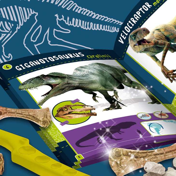 Mali Genije Predatori 2u1 - Dinosaurus Skelet za iskopavanje