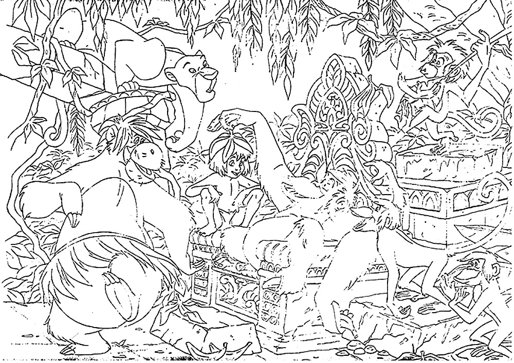 Slagalica Knjiga o Džungli - Lisciani Puzzle za decu (108 pcs)