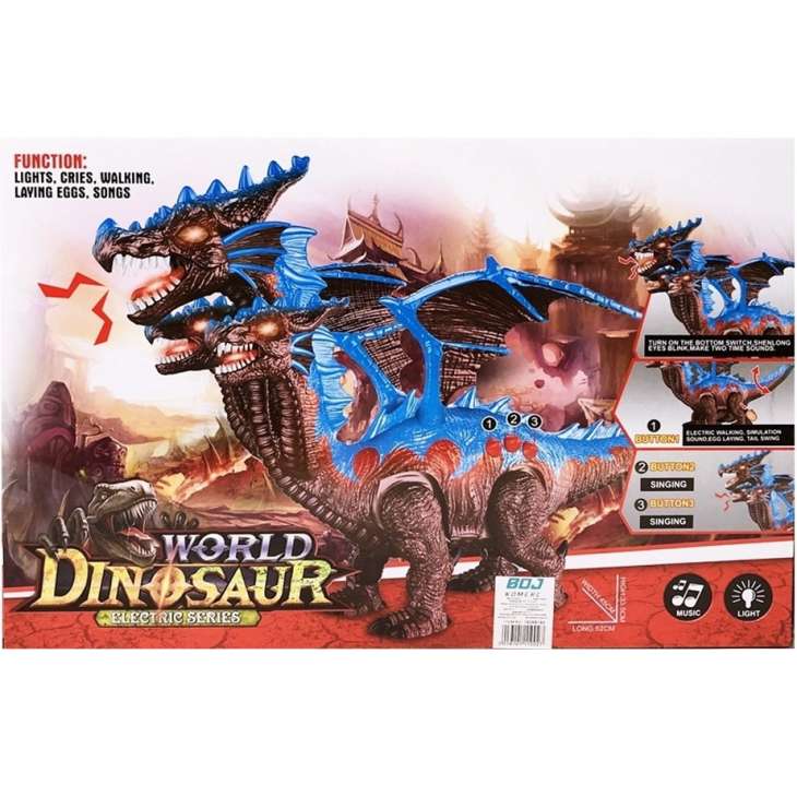Troglavi Zmaj Dinosaurus na baterije igračka